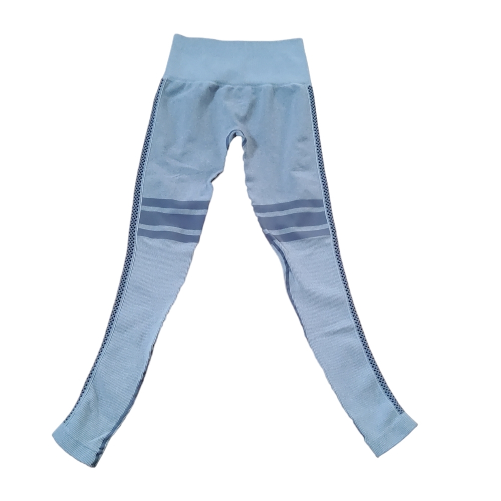 NUX High Rise Mesh Seamless Leggings Grey New Size XS